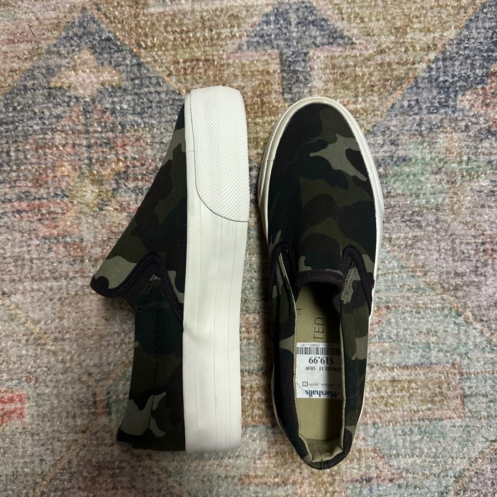 Camouflage Slip-On Sneakers